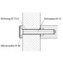 EUROBAT Montageset H/K/M durchgehend gerade Stützen TS=40-44mm