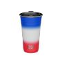 Wyld Gear Cup Becher 0,473Ltr. Edelstahl rot/weiß/blau