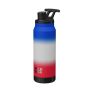 Wyld Gear MAG Flask Isolierflasche 1,005Ltr. Edelstahl rot/weiß/blau